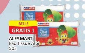 Promo Harga Alfamart Facial Tissue Albi 50 pcs - Alfamart