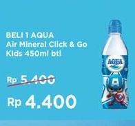Promo Harga AQUA Air Mineral Kids 450 ml - Indomaret