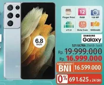 Promo Harga SAMSUNG Galaxy S21 Ultra  - LotteMart