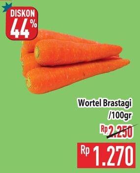 Promo Harga Wortel Berastagi per 100 gr - Hypermart