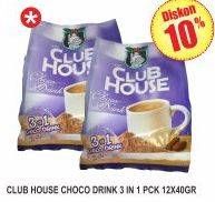 Promo Harga Club House Choco Drink 12 sachet - Superindo
