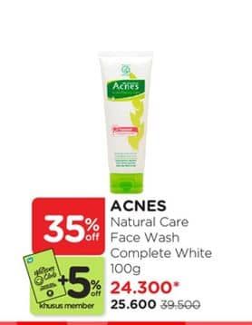 Promo Harga Acnes Facial Wash Complete White 100 gr - Watsons