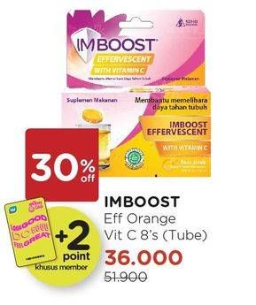 Promo Harga IMBOOST Effervescent with Vitamin C Orange 8 pcs - Watsons