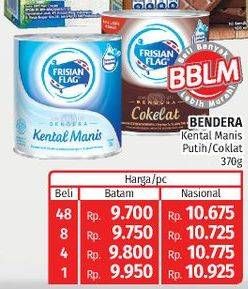 Promo Harga FRISIAN FLAG Susu Kental Manis Putih, Cokelat 370 gr - Lotte Grosir