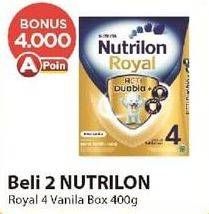 Promo Harga NUTRILON Royal 4 Susu Pertumbuhan Vanila 400 gr - Alfamart
