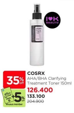 Promo Harga Cosrx AHA/ BHA Clarifying Treatment Toner 150 ml - Watsons