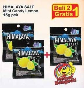 Promo Harga HIMALAYA SALT Mint Candy Lemon per 2 pouch 15 gr - Indomaret