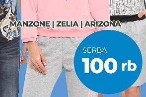 Promo Harga Manzone/Zelia/Arizona Pakaian Dewasa  - Carrefour