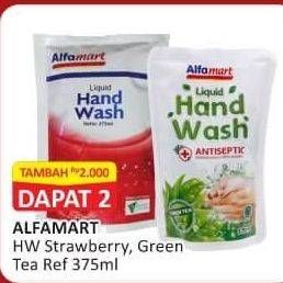 Promo Harga Alfamart Hand Wash (Hand Soap) Green Tea, Strawberry 375 ml - Alfamart