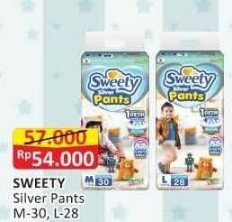 Promo Harga Sweety Silver Pants L28, M30 28 pcs - Alfamart