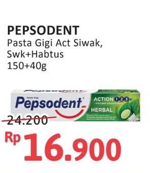 Promo Harga Pepsodent Pasta Gigi  - Alfamidi