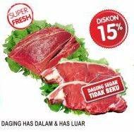 Promo Harga Daging Has Dalam (Tenderloin) per 100 gr - Superindo