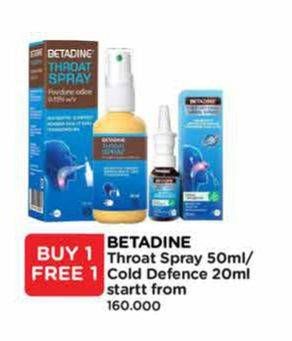 Promo Harga Betadine Throat Spray/Betadine Cold Defence   - Watsons