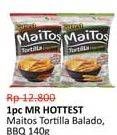 Promo Harga Mr Hottest Maitos Tortilla Chips Sambal Balado, Jagung BBQ 140 gr - Alfamidi