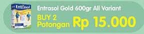 Promo Harga ENTRASOL Gold Susu Bubuk All Variants 600 gr - Hypermart