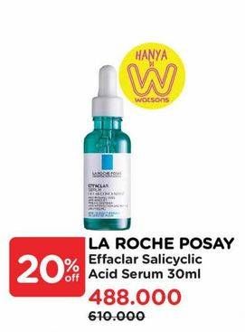 Promo Harga La Roche Posay Effaclar Salicylic Acid Serum 30 ml - Watsons