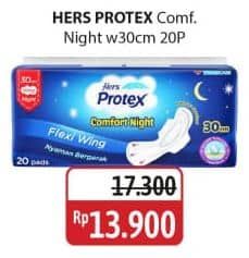 Promo Harga Hers Protex Comfort Night Wing 30cm 20 pcs - Alfamidi