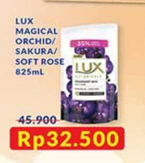 Promo Harga LUX Botanicals Body Wash Magical Orchid, Sakura Bloom, Soft Rose 825 ml - Indomaret