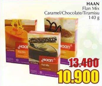 Promo Harga Haan Flan Mix Chocolate, Tiramisu, Caramel 140 gr - Giant