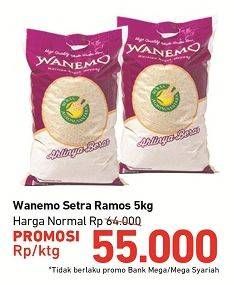 Promo Harga Wanemo Beras 5 kg - Carrefour