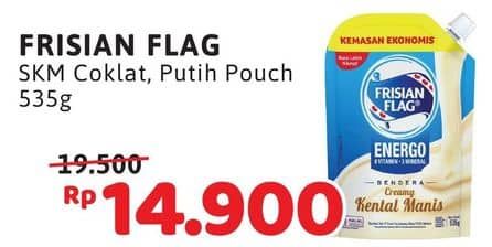 Promo Harga Frisian Flag Susu Kental Manis Cokelat, Putih 535 gr - Alfamidi
