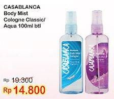 Promo Harga CASABLANCA Homme Body Mist Cologne Classic, Aqua 100 ml - Indomaret