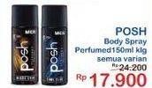 Promo Harga POSH Perfumed Body Spray All Variants 150 ml - Indomaret