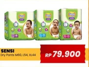 Promo Harga Sensi Dry Pants M60, L54, XL44 44 pcs - Yogya