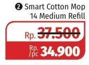 Promo Harga MAXXI Smart Flop Cotton Mop 14 Medium Reff  - Lotte Grosir