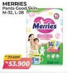 Promo Harga Merries Pants Good Skin M32, L28 28 pcs - Alfamart