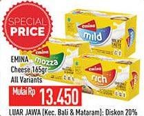 Promo Harga EMINA Cheddar Cheese All Variants 165 gr - Hypermart