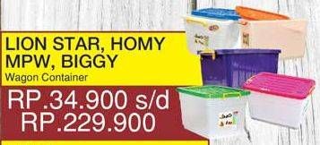 Promo Harga LION STAR Wagon Container/HOMY Wagon Container Box/MPW Wagon Container/BIGGY Container Box  - Yogya