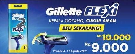 Promo Harga GILLETTE Blue II Flexi 1 pcs - Indomaret