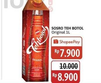 Promo Harga Sosro Teh Botol Original 1000 ml - Alfamidi
