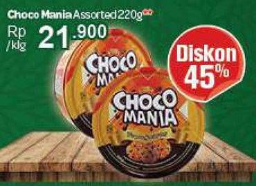 Promo Harga CHOCO MANIA Choco Chip Cookies Assorted 220 gr - Carrefour