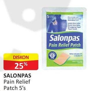 Promo Harga SALONPAS Pain Relief Patch 5 pcs - Alfamart
