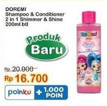 Promo Harga DOREMI Kids Shampoo & Conditioner Shimmer Shine 200 ml - Indomaret