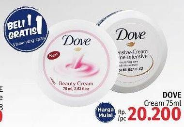 Promo Harga DOVE Beauty Cream 75 ml - LotteMart