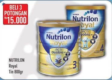Promo Harga NUTRILON Royal 3 / 4 Susu Pertumbuhan per 3 pcs 800 gr - Hypermart