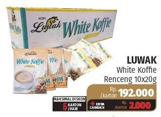 Promo Harga Luwak White Koffie  - Lotte Grosir