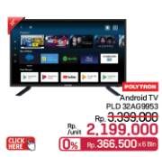 Promo Harga Polytron PLD 32AG9953 | Android TV 32 inch  - LotteMart