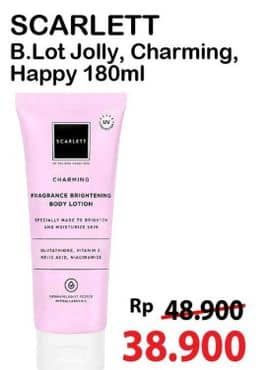 Promo Harga Scarlett Fragrance Brightening Body Lotion Charming 300 ml - Alfamart