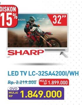 Promo Harga Sharp LC-32SA4200i | LED TV  - Hypermart