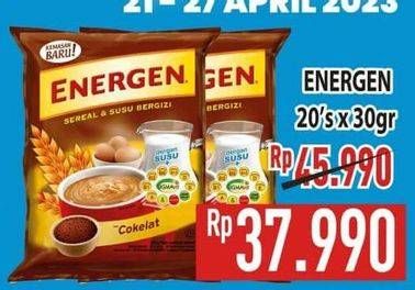 Promo Harga Energen Cereal Instant per 20 sachet 30 gr - Hypermart