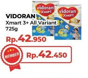 Promo Harga Vidoran Xmart 3+ All Variants 725 gr - Yogya