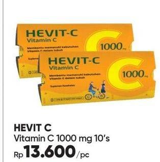 Promo Harga Hevit C 1000mg 10 pcs - Guardian