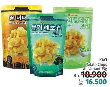 Promo Harga KAYI Potato Chip All Variants 75 gr - LotteMart