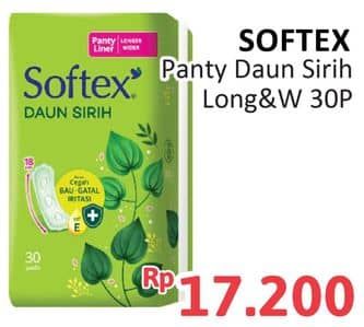 Promo Harga Softex Pantyliner Daun Sirih Longer And Wider 30 pcs - Alfamidi