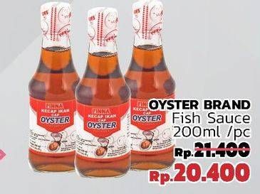Promo Harga FINNA Fish Sauce Oyster (Kecap Ikan Cap Oyster) 200 ml - LotteMart