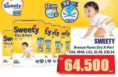 Promo Harga Sweety Bronze Pants Dry X-Pert S56, M48, L42, XL38, XXL34 34 pcs - Hari Hari